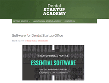 Tablet Screenshot of dentalstartupacademy.com